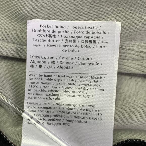 VALENTINO Size L Black Green Camo Polyamide Cotton Zip Up Sweatshirt - Picture 11 of 11